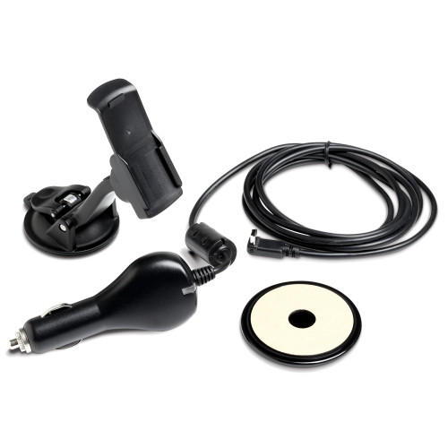 Garmin Automotive Navigation Kit, Suction Cup Vehicle Mount, 5V Vehicle Power Cable, Dashboard Disc
