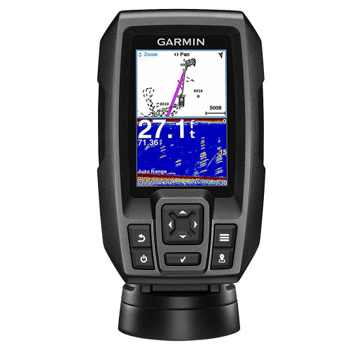 Garmin - STRIKER 4 FishFinder - With 4-Pin, 77/200kHz TM Transducer - Apollo Lighting