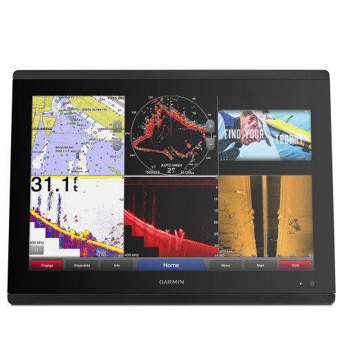 Garmin GPSMAP 8424 MFD Chartplotter, 24 in IPS Touchscreen, IPX7, NMEA 2000, Garmin Marine Network - Apollo Lighting