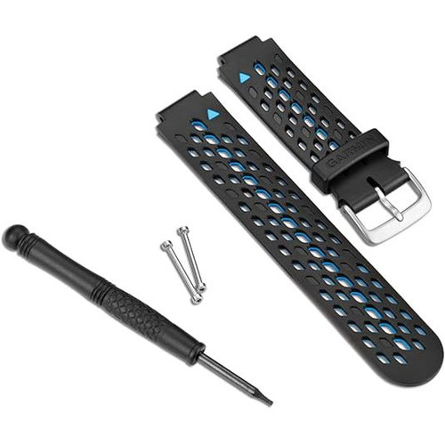 Garmin Replacement Watch Bands, For Forerunner 230/235/630, Black & Gray Silicone, Pins and Removal Tools Included