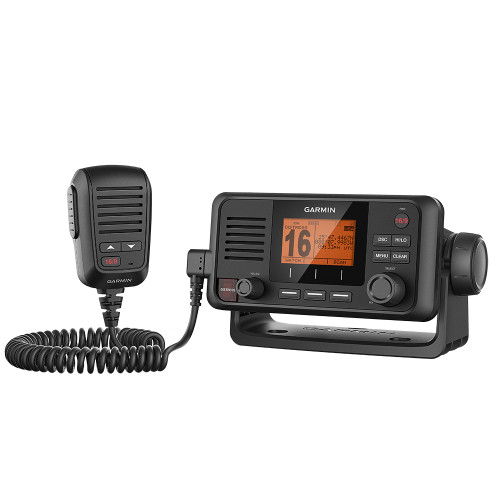 Garmin VHF 115 Fixed-Mount Marine VHF Radio, 25W, Built-In GPS, Class D DSC, NMEA 2000