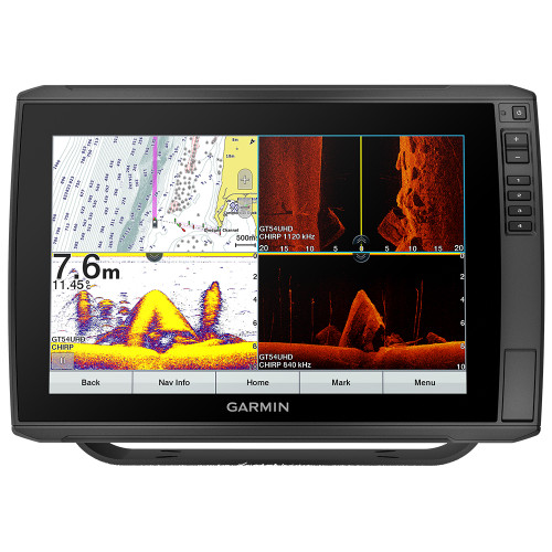 Garmin ECHOMAP Ultra 122sv Chartplotter/Sonar Combo, Without Transducer, 12.1in Keyed-Assist Touchscreen, CHIRP, ClearVü, SideVü, LiveScope Compatible, NMEA 2000, Wi-Fi, ActiveCaptain, IPX7