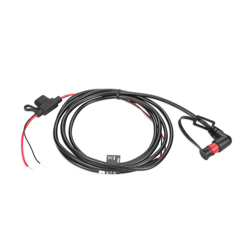 Garmin Right-Angle 2-Pin Power Cable, For GCV 10/20 and GSD 25, 6 ft (2 m), Threaded Connector