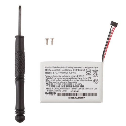Garmin Lithium-Ion Battery Pack, For TT 15 mini/T 5 mini, Not Compatible with TT 15/T 5, 16-30 Hour Battery Life