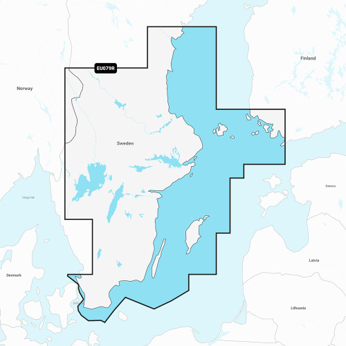 Garmin Navionics Marine Charts, Sweden Southeast Coverage, 1-Year Subscription