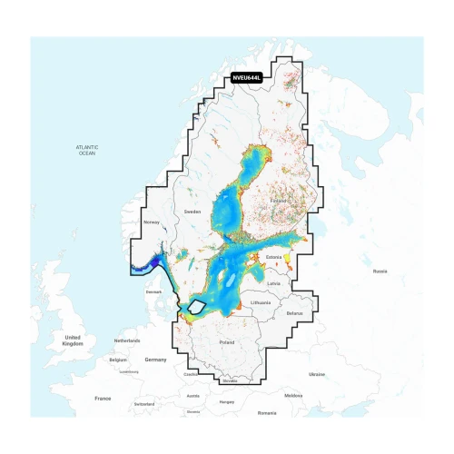 Garmin Navionics Marine Chart, Baltic Sea, 1-Year Updates, Auto Guidance+