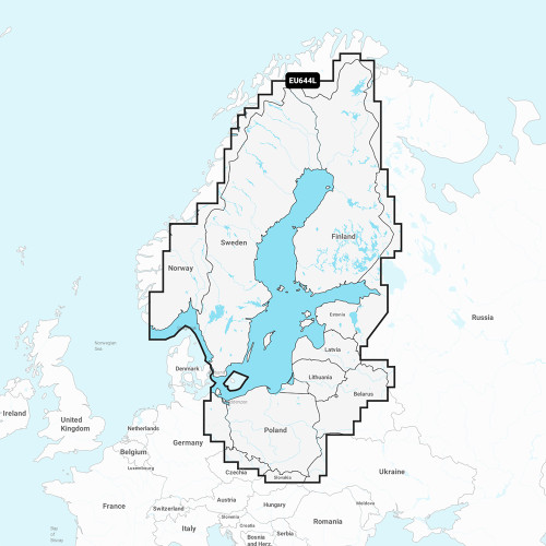 Garmin Navionics Marine Chart, Baltic Sea, 1-Year Updates, Auto Guidance+