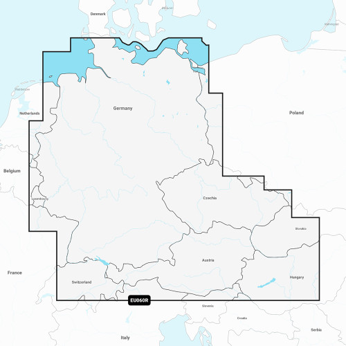 Garmin Navionics Inland Marine Chart, Germany Lakes & Rivers