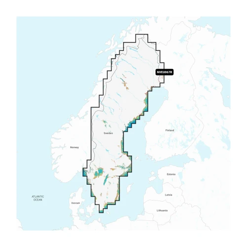 Garmin Navionics Inland Marine Chart, Sweden Lakes & Rivers