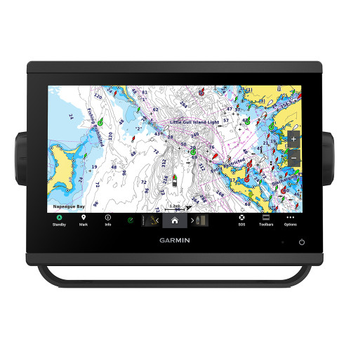 Garmin GPSMAP 943xsv GN+ Chartplotter/Fishfinder, 9in IPS Touchscreen, UHD SideVü/ClearVü, US/Canada Navionics+ Charts, 4 kW GMR 18 HD+ Radar
