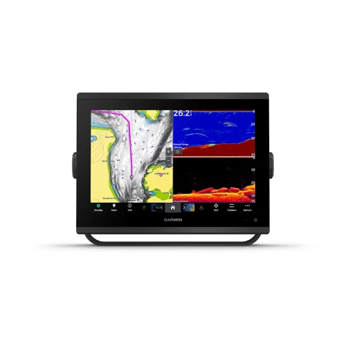 Garmin GPSMAP 1243xsv Chartplotter/Fishfinder Combo, 12in Touchscreen, Navionics+ Built-In, UHD SideVü/ClearVü, 1 kW CHIRP, NMEA 2000/0183, Wi-Fi