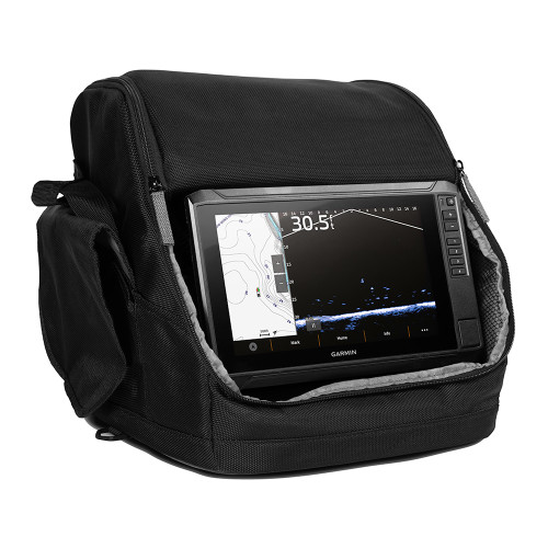 Garmin ECHOMAP UHD2 93sv LiveScope Plus Ice Fishing Bundle LI, 9in Touchscreen Display, LVS34-IF Transducer, 16.5Ah Li-Ion Battery, Garmin Navionics+ U.S. Inland Maps