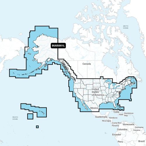 Garmin Navionics+ Marine Chart, U.S. & Coastal Canada, 1-Year Subscription, Daily Updates, Auto Guidance+, 1 ft Contours