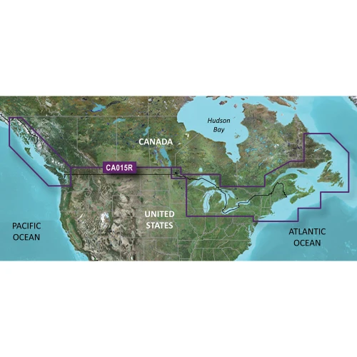 Garmin BlueChart g3 Canada Coastal Chart, HXCA600X, Auto Guidance, 1 ft Contours, Depth Range Shading