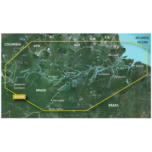 Garmin BlueChart Electronic Chart, Amazon River Inland Maps