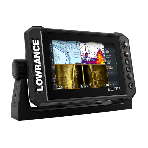 Lowrance - Elite FS 7 Chartplotter/Fishfinder with Active Imaging 3-in-1 Transom Mount Transducer