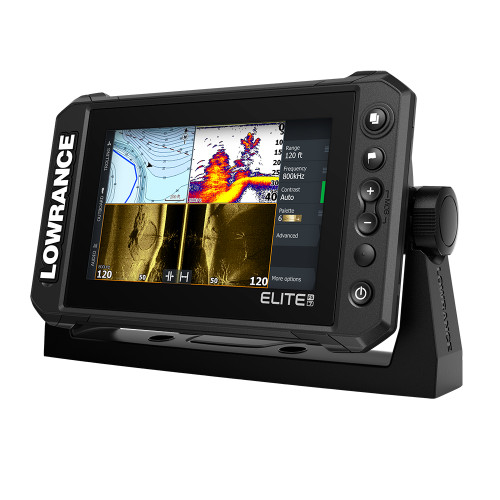 Lowrance - Elite FS 7 Chartplotter/Fishfinder with HDI Transom Mount Transducer
