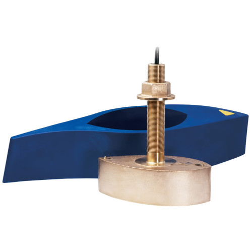 Simrad xSonic B275LH-W Bronze Thru-Hull CHIRP Transducer, 42-65 kHz Low, 150-250 kHz High, 1 kW, 25° Wide Beam, 9-Pin, With Fairing Block