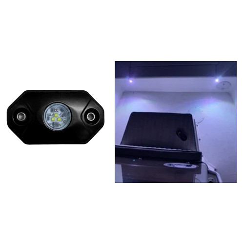 Black Oak - Rock Accent Light - White, Black Housing