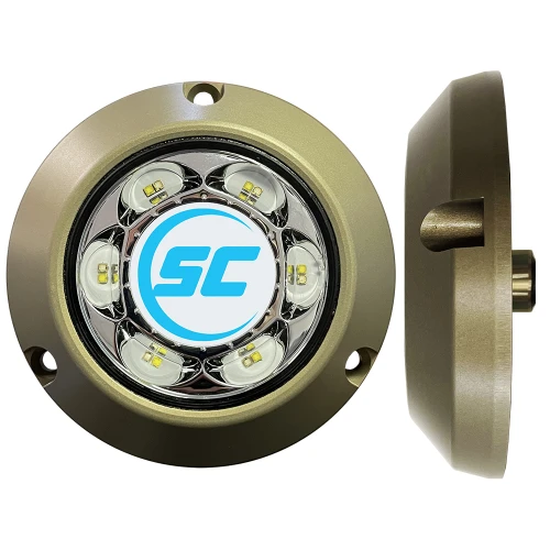 Shadow-Caster - SC3 Series Underwater Light - Blue/White, 24W, 3000Lm, IP68