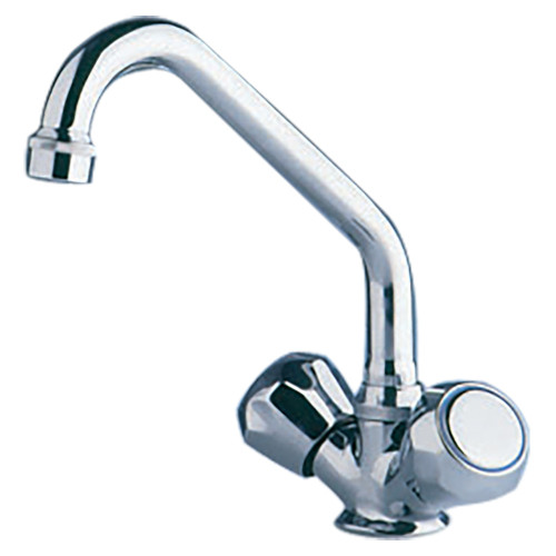 Scandvik - Galley Mixer - Chrome, With Swivel Spout