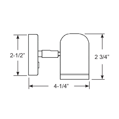 Scandvik - LED Brass Reading Light - 10-30V