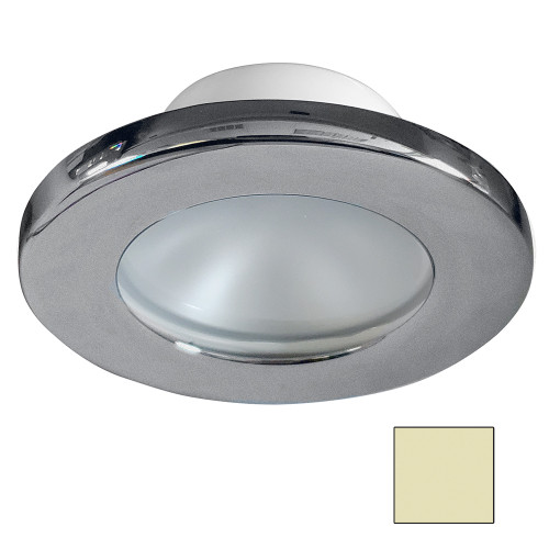 i2Systems Apeiron A3101Z Screw-Mount LED Downlight, 9-30V DC, IP67, 2.5W, 3.5in Dia, Brushed Nickel Trim