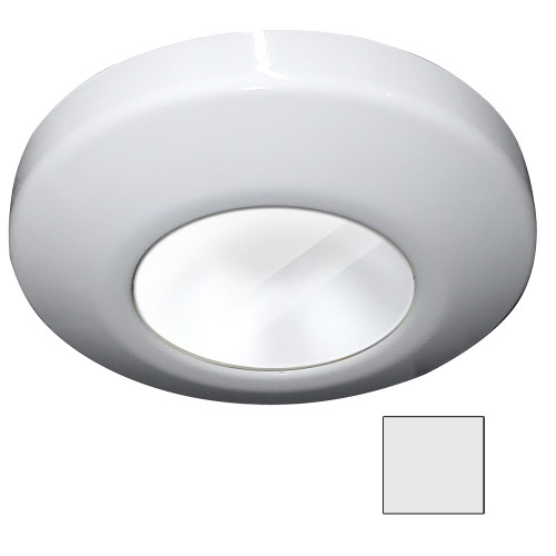 i2Systems Profile P1101 Surface-Mount LED Light, 9-30V, 2.5W, IP67, 120° Beam, 3.48 in Dia, 0.72 in Deep