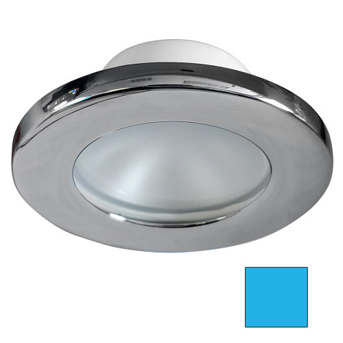 i2Systems Apeiron A3100Z Screw Mount LED Downlight, 9-30V DC, IP67, 3.5 in Round, 90 Deg Beam, Stainless Steel, Removable Bezel