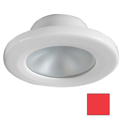 i2Systems Apeiron A3100Z Screw Mount LED Downlight, 9-30V DC, IP67, 3.5 in Round, 90 Deg Beam, Stainless Steel, Removable Bezel
