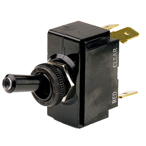Cole Hersee - Lighted Tip Toggle Switch SPDT - On-Off-On, 5 Blade
