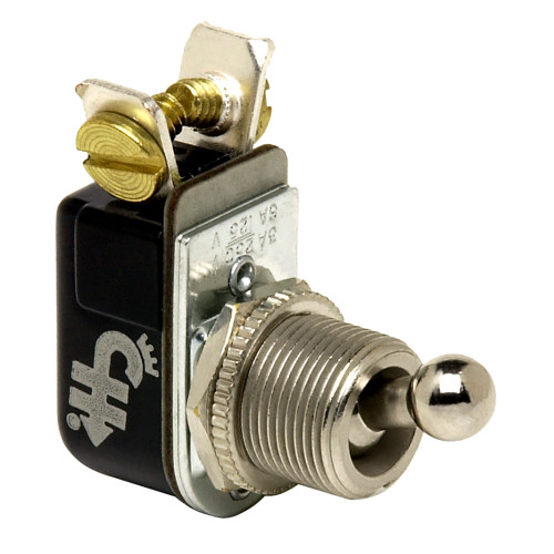 Cole Hersee - Light Duty Toggle Switch - SPST, Off-On, 2 Screw, Ball Type Actuator