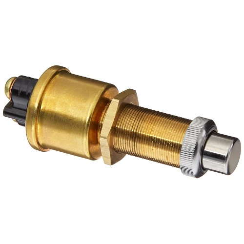 Cole Hersee - Heavy Duty Push Button Switch - SPST, Off-On, 2 Screw, 35A