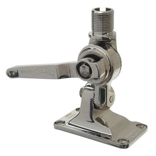 Glomex Marine Antennas - 4-Way Heavy-Duty Stainless Steel Ratchet Mount - Apollo Lighting