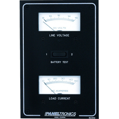 Paneltronics - Standard DC Meter Panel - Voltmeter & Ammeter