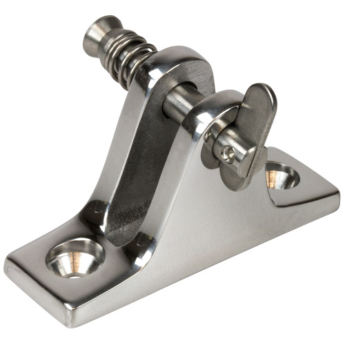 Sea-Dog - Angle Base Deck Hinge - Removable Pin, Stainless Steel
