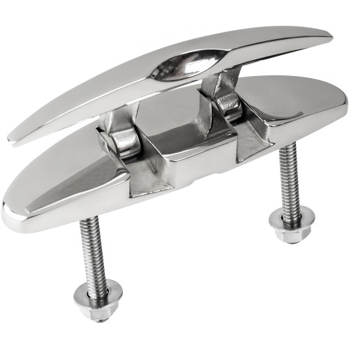Sea-Dog - Folding Cleat - Hidden Hex Bolts, 5", Oval Stainless Steel