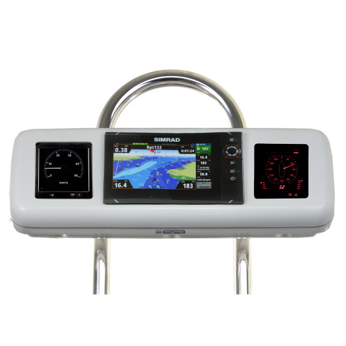 NavPod - GP1606 SystemPod Pre-Cut - For Simrad NSS7 evo2, B&G Zeus 7, 2 Instruments, For 9.5" Wide Guard