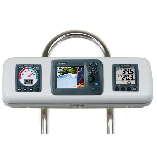 NavPod - GP1607 SystemPod Pre-Cut - For Furuno GP1670, GP1670F 5.7", 2 Instruments, For 9.5" Wide Guard