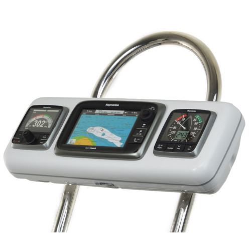NavPod - GP2604 SystemPod Pre-Cut - For Raymarine e7/e7D, 2 Instruments, For 12" Wide Guard