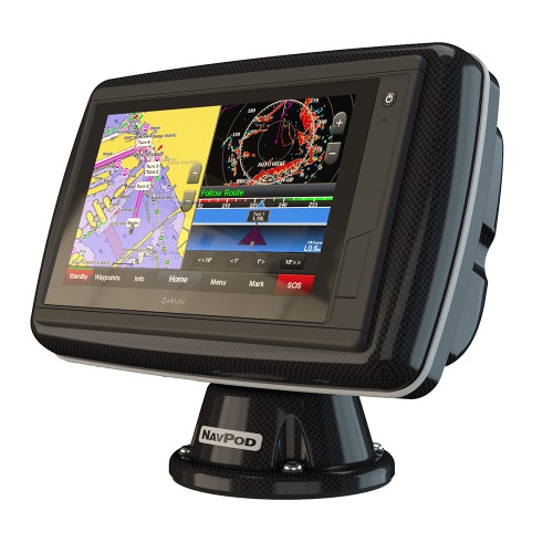 NavPod - PowerPod Pre-Cut - For Garmin GPSMAP 942xs, 942, 922xs, 922, Carbon Black