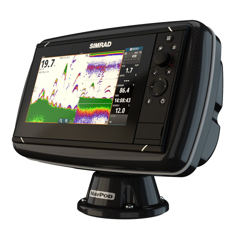 NavPod - PP4600-06 PowerPod Pre-Cut - For Simrad NSS9 evo3, Zeus3 9, Carbon Black