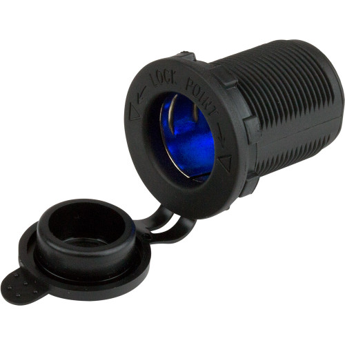 Sea-Dog - Power Socket - Blue LEDs, 12V