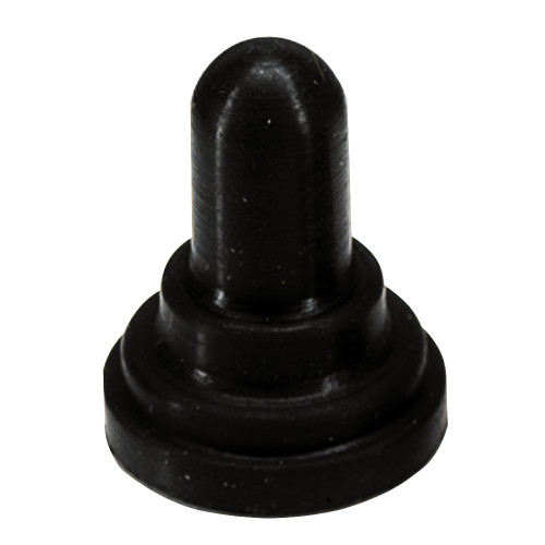 Paneltronics - Toggle Switch Boot - 23/32" Round Nut, Black Toggle Switch