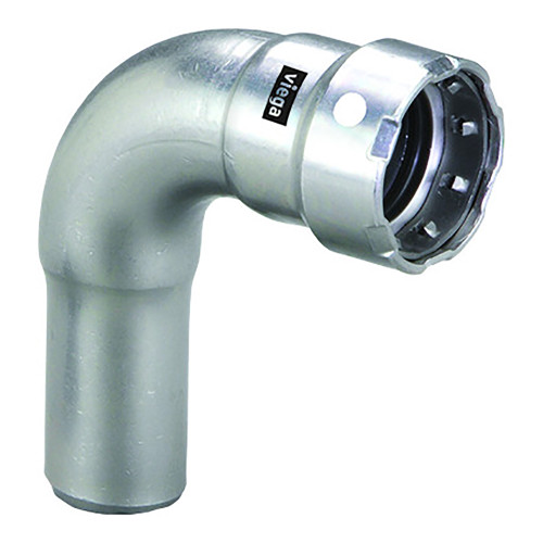 Viega - MegaPress 1/2" Stainless 304 Elbow - Street, Press Connection, Smart Connect Technology