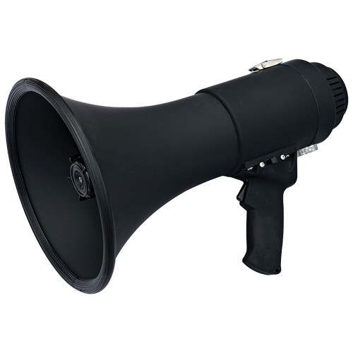 Speco - All-Black Deluxe Megaphone - With Siren, 15W