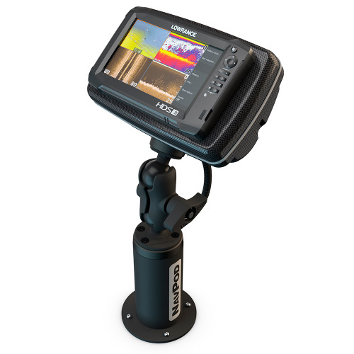 NavPod - PedestalPod With RAM Mount Pre-Cut - For Lowrance HDS-9 MFD Gen2 Touch, HDS-9 Gen3 - Carbon Black