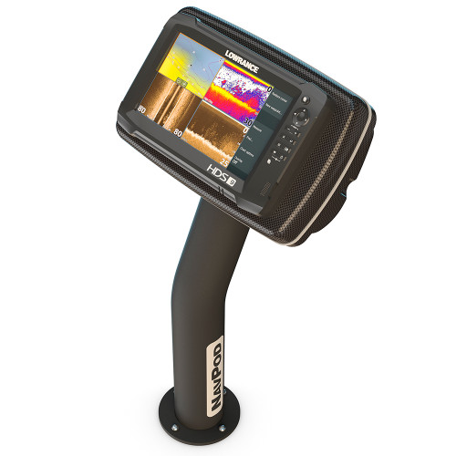 NavPod - PedestalPod With RAM Mount Pre-Cut - For Lowrance HDS-9 MFD Gen2 Touch, HDS-9 Gen3 - Carbon Black