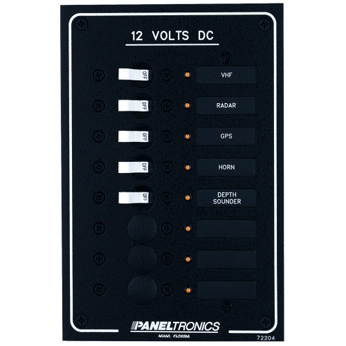 Paneltronics - Standard DC Breaker Panel - LEDs - Apollo Lighting