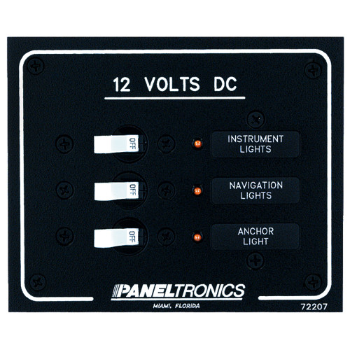 Paneltronics - Standard DC Breaker Panel - LEDs - Apollo Lighting